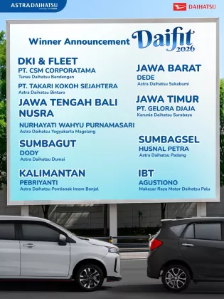 Daihatsu Umumkan Pemenang Program DAIFIT 2026, Hadirkan 9 Hadiah Paket Umroh untuk Sahabat Setia