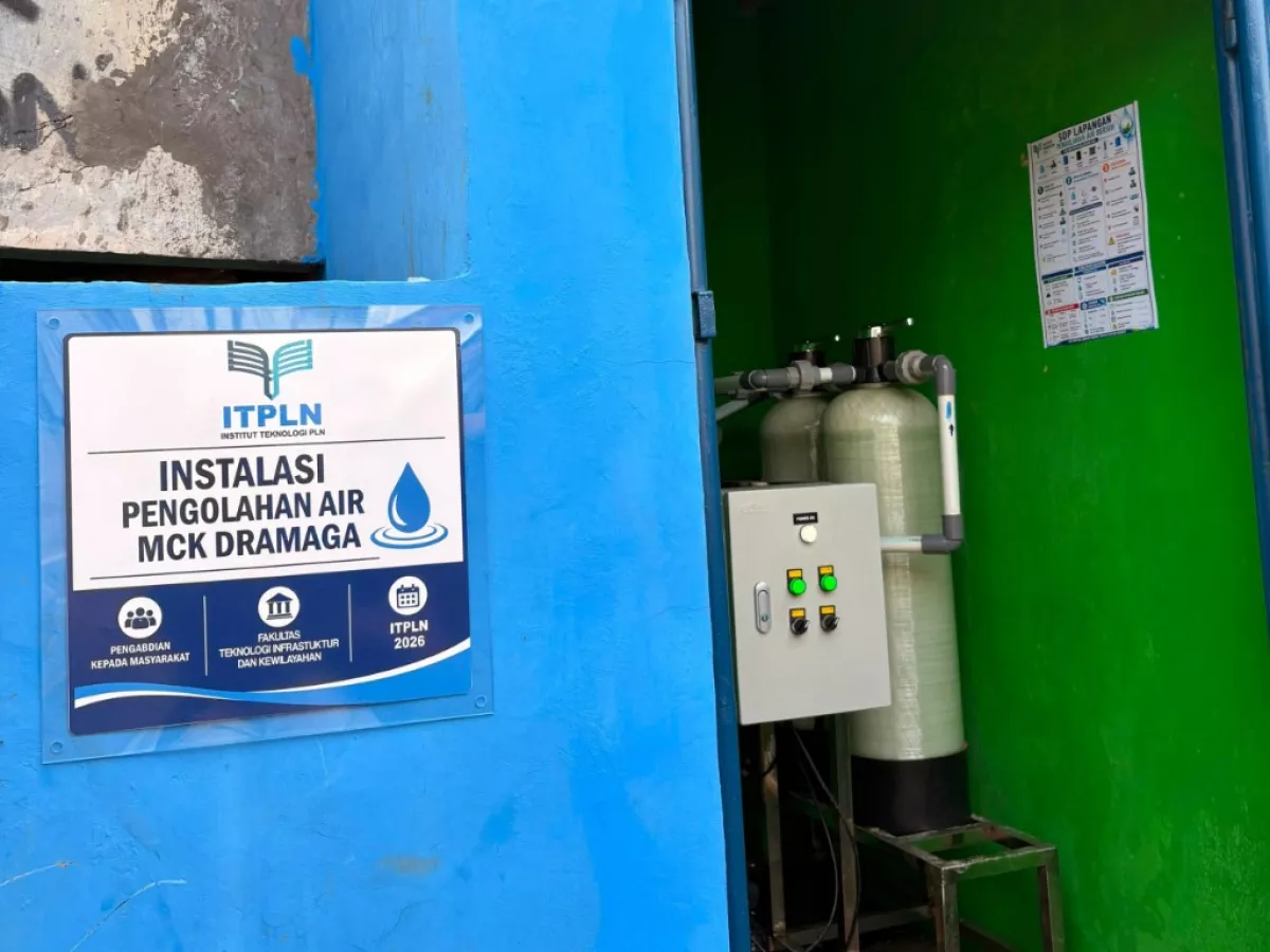 Tak Lagi Konsumsi Air Keruh, Warga Dramaga Terima Bantuan Sistem Pengolahan Air ITPLN