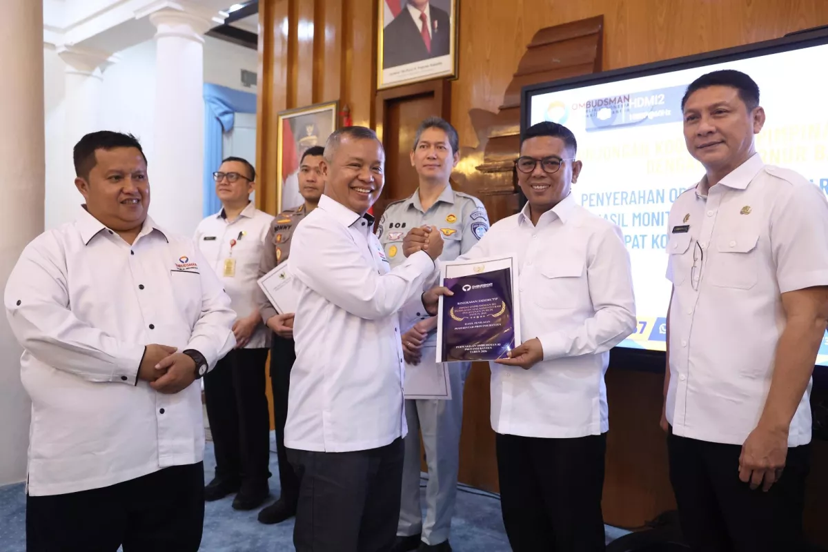 Pemprov Banten Raih Opini Kualitas Tinggi Tanpa Maladministrasi dari Ombudsman RI