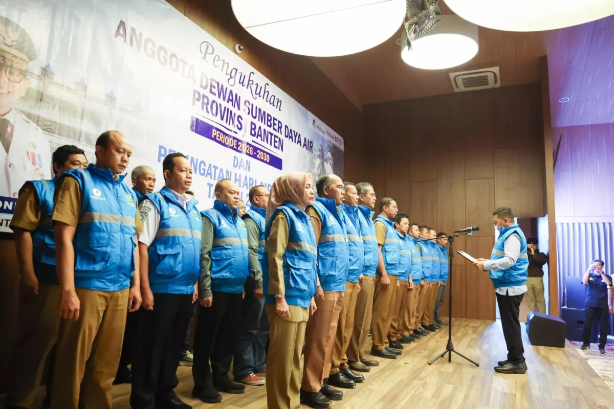 Pimpin Dewan Sumber Daya Air Banten, Gubernur Andra Soni Akan Dorong Tata Kelola Air Terpadu