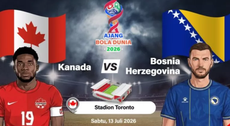 Kanada Ditahan Imbang Bosnia-Herzegovina 1-1 di Grup B Piala Dunia 2026