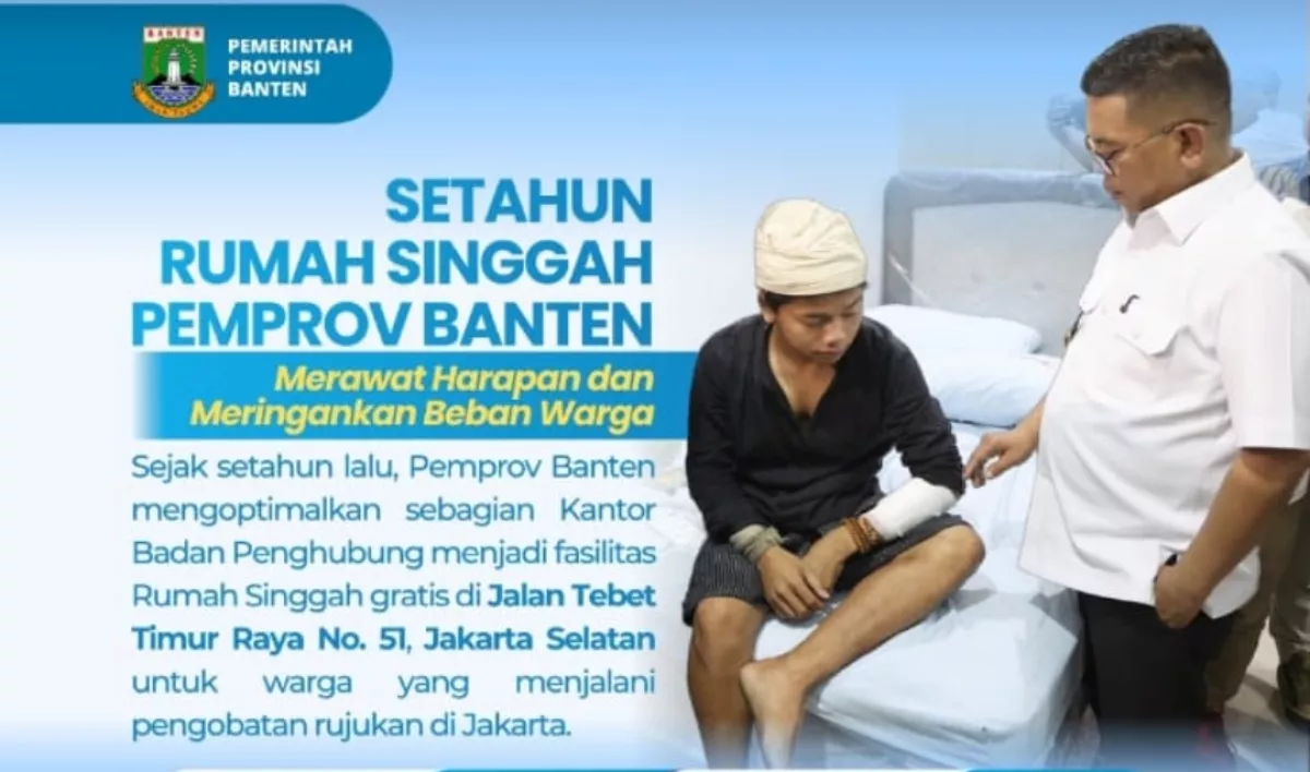 Setahun Rumah Singgah Pemprov Banten, Layani 146 Pasien Rujukan dan 800 Layanan Kesehatan
