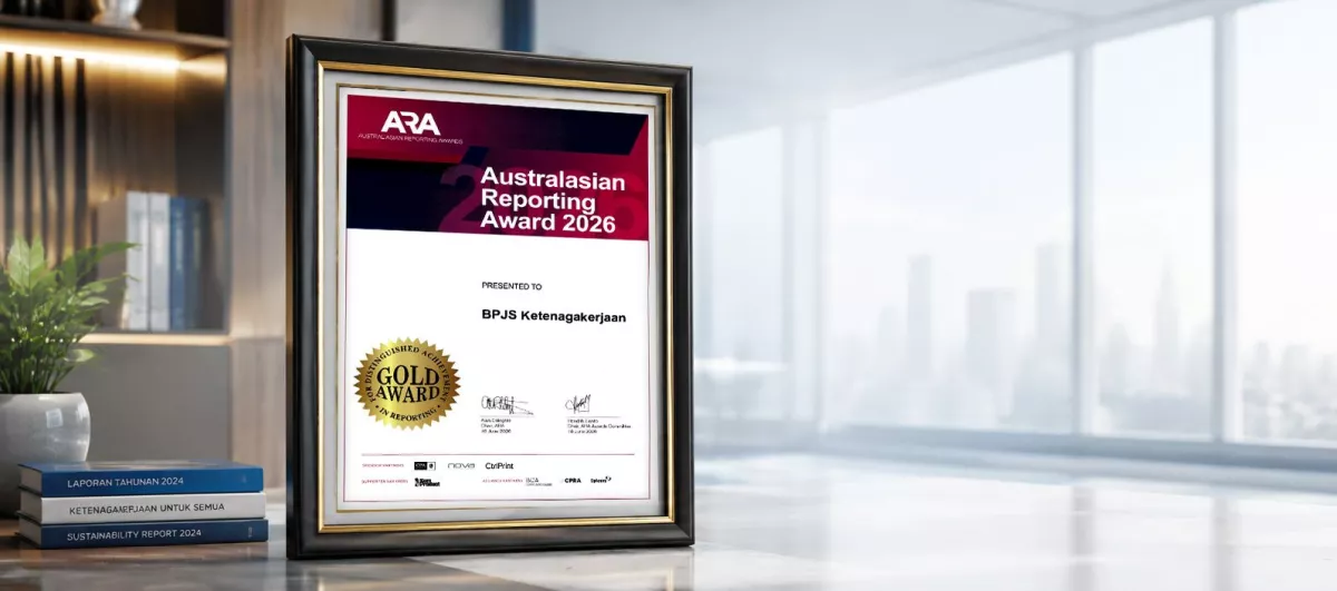 Dua Tahun Berturut-turut Raih Gold Award, BPJS Ketenagakerjaan Perkuat Komitmen Transparansi dan Keberlanjutan