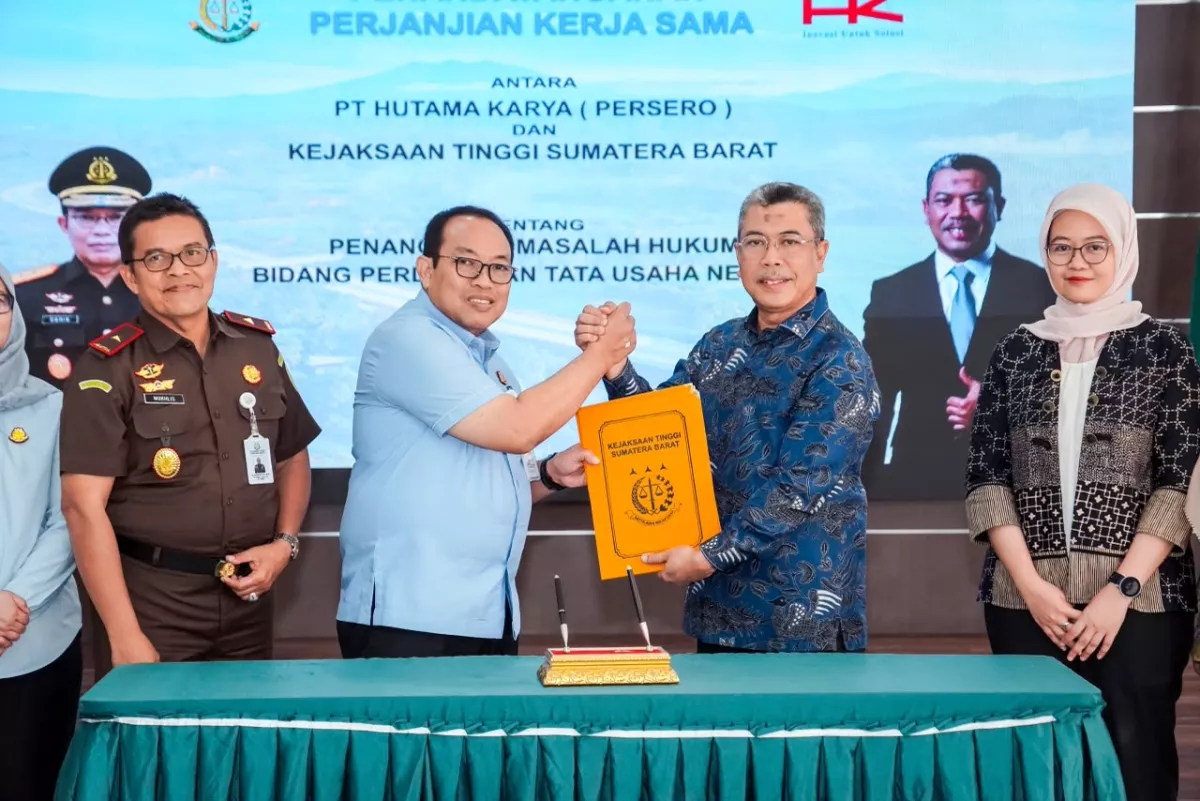 Makin Kokoh! Hutama Karya Gandeng Kejaksaan Tinggi Sumbar Perkuat Hukum Proyek Infrastruktur Strategis