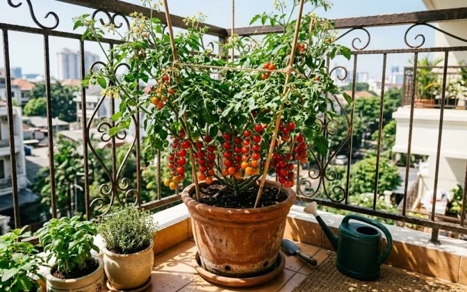8 Tanaman yang Cocok Ditanam di Balkon Sempit, Bisa Panen Sendiri!