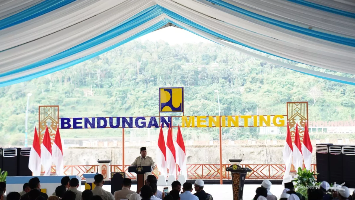 Diresmikan Presiden, Bendungan Meninting Garapan Hutama Karya Jadi Pusat Peresmian Lima Bendungan Nasional