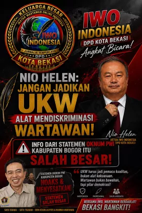  IWO Kota Bekasi Minta UKW Tidak Disalahgunakan untuk Mendiskriminasi Wartawan