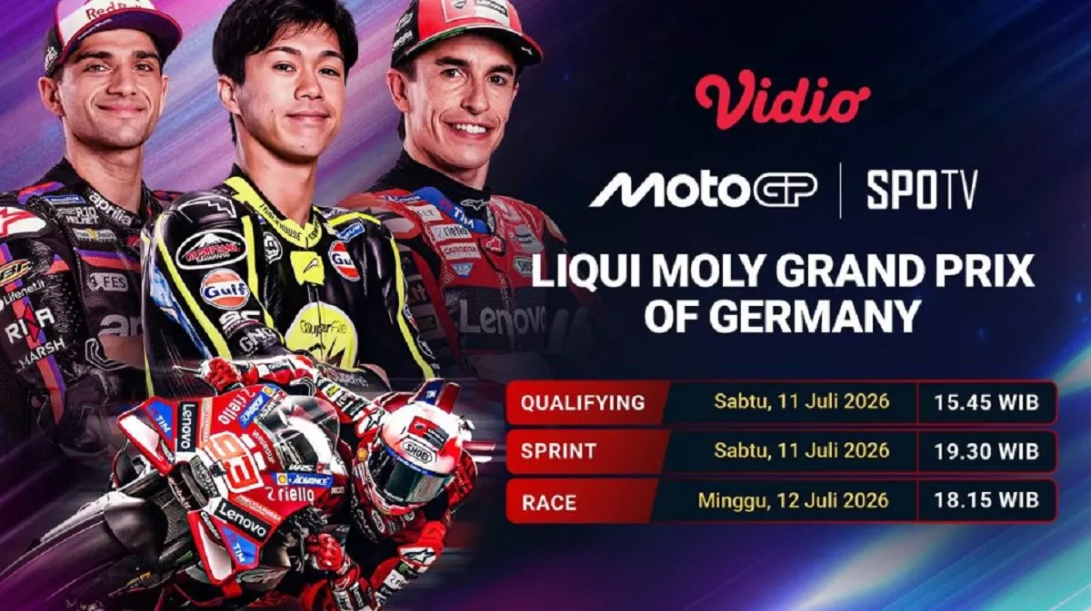 Tempat Nonton Sprint Race MotoGP Jerman 2026: Duel Sengit di Sachsenring, Marquez Siap Unjuk Gigi