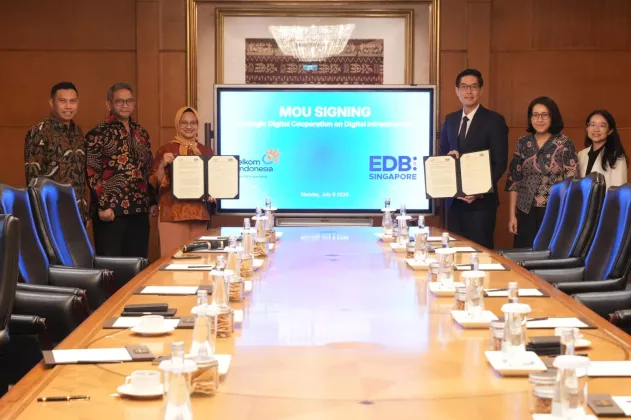 Telkom dan EDB Singapura Perkuat Kolaborasi Strategis untuk Pengembangan Infrastruktur Digital Berkelanjutan