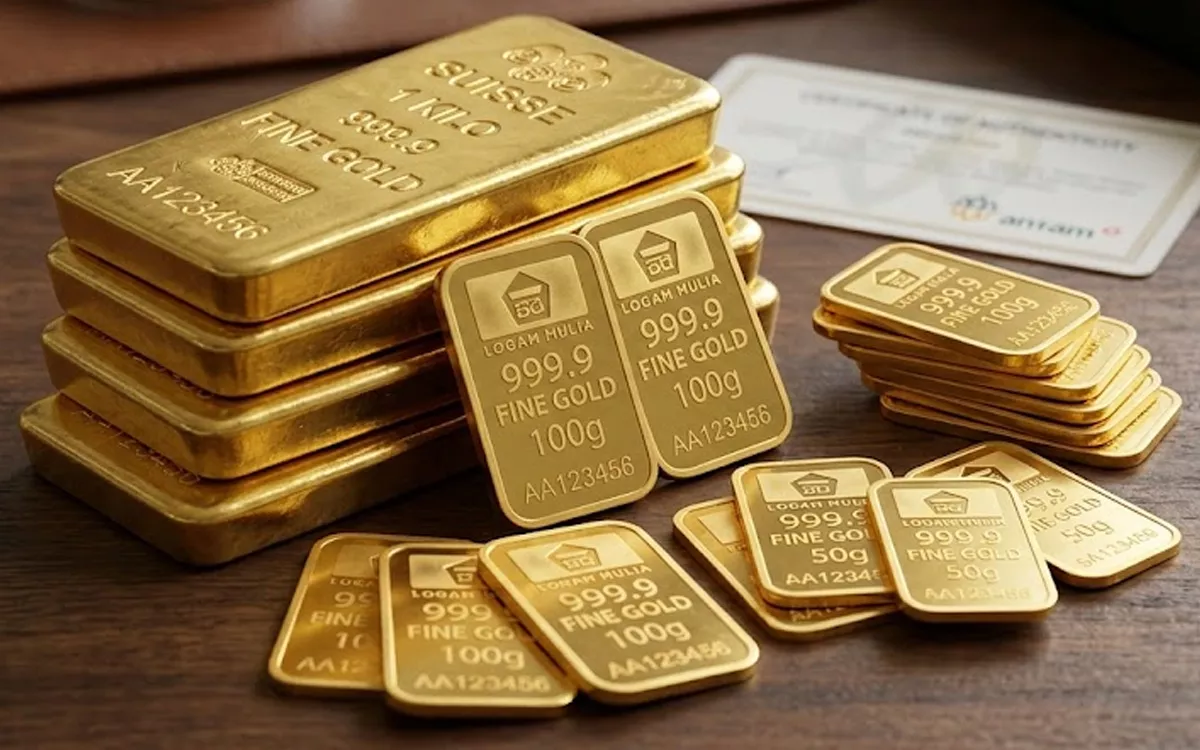 Harga Emas Antam Hari Ini Turun Rp20.000, Cek Daftar Lengkapnya!