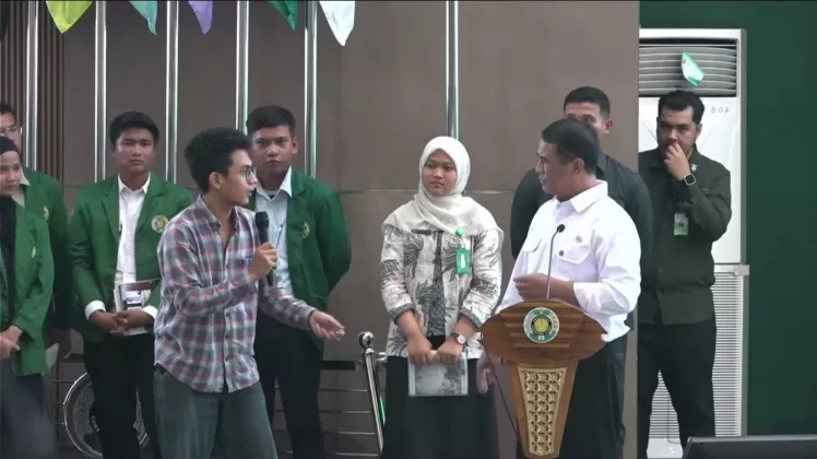 Dikritik Mahasiswa USU Saat Kuliah Umum, Mentan Amran: Generasi Muda Harus Kritis dan Konstruktif