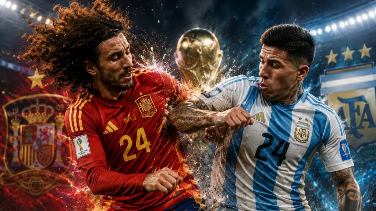 Pernah Juara Bersama Chelsea, Cucurella dan Enzo Kini Saling Jegal di Final Piala Dunia