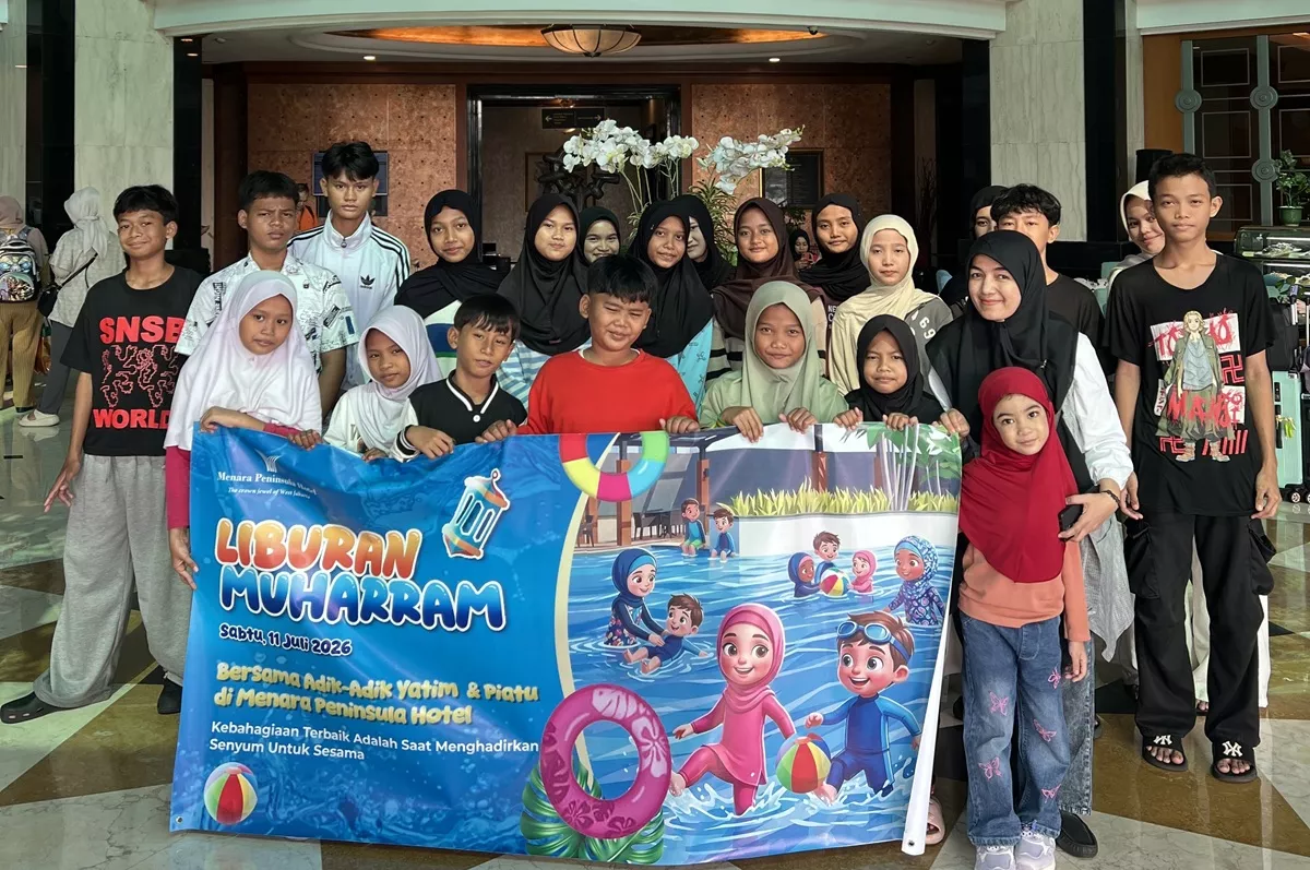 Menara Peninsula Hotel Hadirkan Keceriaan Liburan Sekolah Bersama Adik-Adik Yatim & Piatu