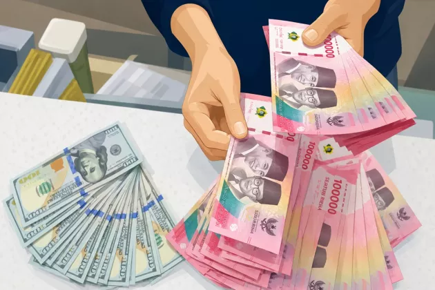 Tensi Tinggi di Timur Tengah Picu Rupiah Melemah ke Rp17.977 per Dolar AS