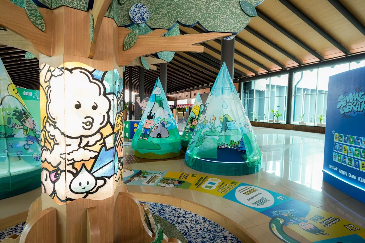 Citilink dan AQUA Hadirkan Flomiland, Instalasi Seni Interaktif Baru di Terminal 1C