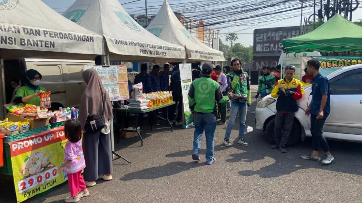 Pemprov Banten Gelar Pasar Murah Khusus Pengemudi Ojol