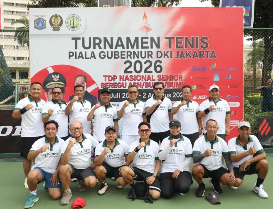 Bangun Soliditas Melalui Olahraga, Kementerian ATR/BPN Berpartisipasi dalam Turnamen Tenis Piala Gubernur DKI Jakarta 2026