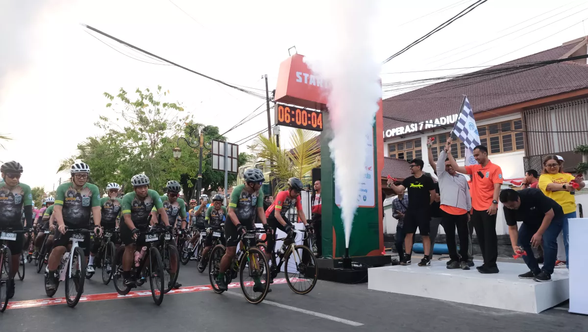 KAI Ngebel KOM 2026 Debut Manis, 500 Cyclist dari Tujuh Negara Gerakkan Sport Tourism Madiun-Ponorogo