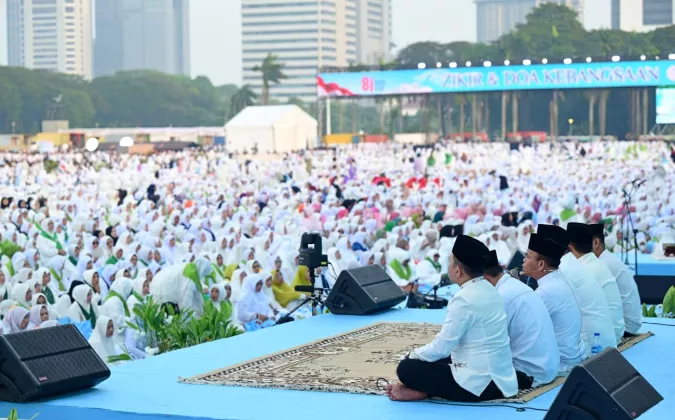 100.000 Jemaah Hadiri Zikir dan Doa Kebangsaan di Monas, Wujud Syukur atas Kemerdekaan Indonesia