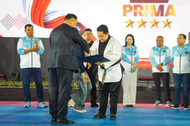 Menpora Erick Terima Sabuk Kehormatan dalam Pembukaan Asian Taekwondo Indonesia Open Championships 2026