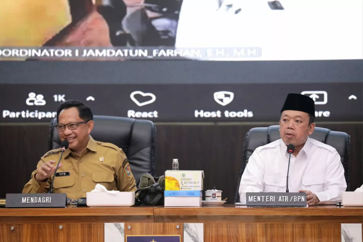 Sinkronisasi Data, Menteri ATR/Kepala BPN dan Mendagri Sepakati Pengintegrasian NIB dan NOP