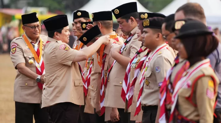 Sampaikan Pesan Presiden di Hari Pramuka ke-65, Menpora Erick Tekankan Peran Pilar Pramuka Bentuk Karakter Bangsa