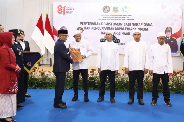 120 Warga Binaan Bebas melalui Remisi di HUT Ke-81 RI, Pemprov Banten Beri Pembinaan untuk Modal Kemandirian