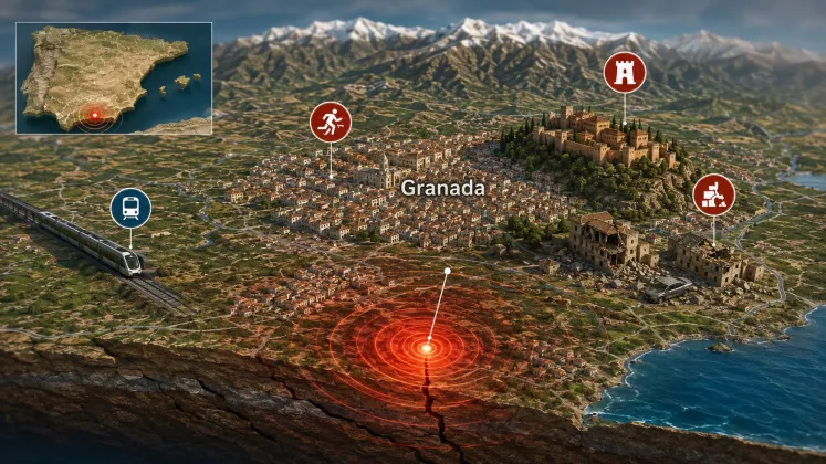 Gempa Guncang Kota Bersejarah Granada di Spanyol, Warga Berhamburan Keluar Rumah
