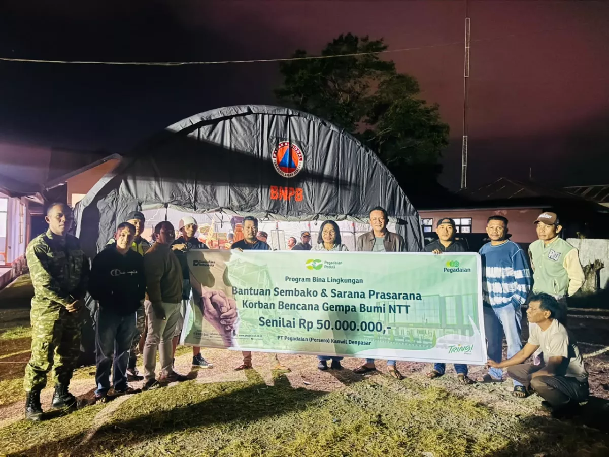 Respons Cepat Gempa NTT, Pegadaian Salurkan Bantuan Tanggap Darurat Melalui Program Pegadaian Peduli
