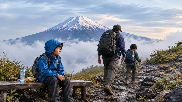 Ayah Tinggalkan Anak 7 Tahun Sendirian di Gunung Fuji, Lanjut Mendaki Bersama Sang Kakak