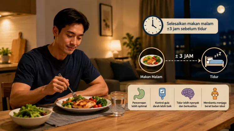 Ini Waktu Terbaik untuk Makan Malam Menurut Penelitian Ilmiah Terbaru