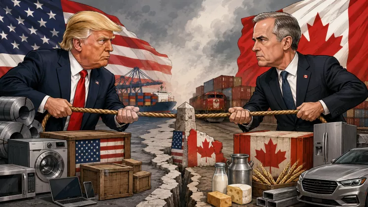 Perang Dagang Memanas, Trump Sebut Kanada Ingin Keuntungan Jadi Negara Bagian AS