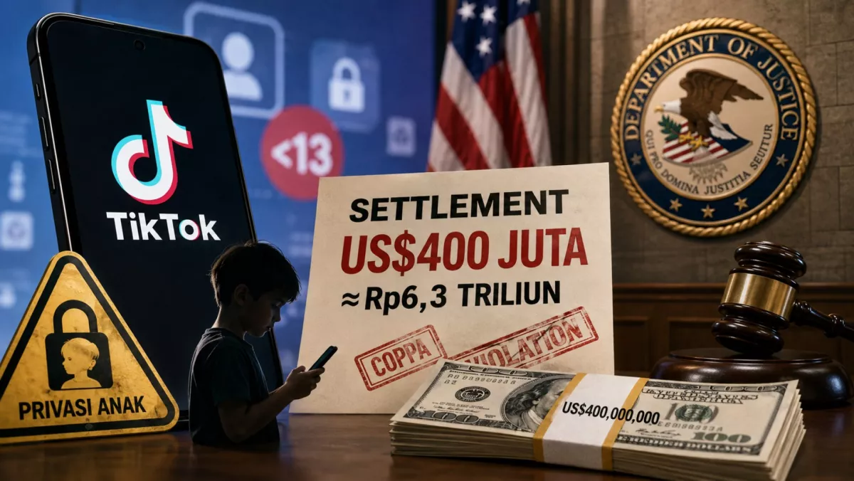 TikTok Didenda Rp6,3 Triliun atas Dugaan Pelanggaran Privasi Anak