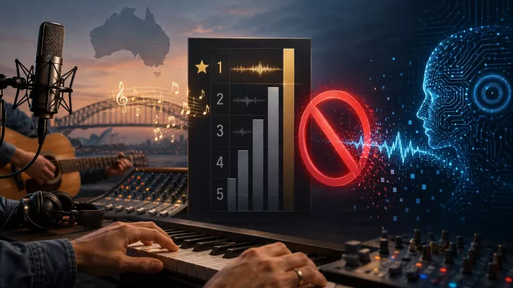 Australia Larang Lagu Buatan AI Masuk Tangga Lagu Resmi