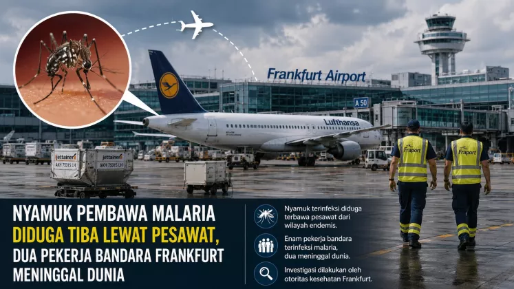 Nyamuk Pembawa Malaria Diduga Tiba lewat Pesawat, Dua Pekerja Bandara Frankfurt Meninggal Dunia