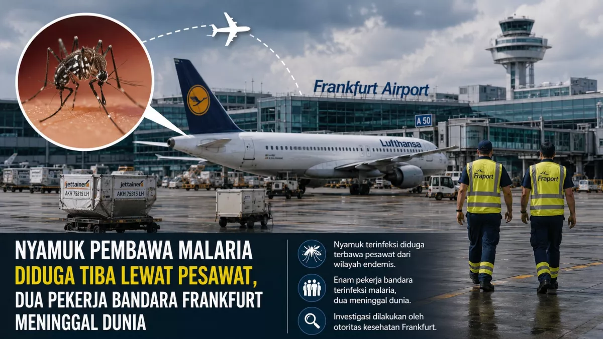 Nyamuk Pembawa Malaria Diduga Tiba lewat Pesawat, Dua Pekerja Bandara Frankfurt Meninggal Dunia