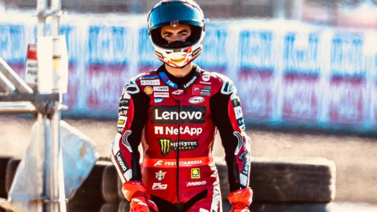 Ban Belakang Habis Hanya dalam 5 Lap, Bagnaia Terpuruk di MotoGP Aragon