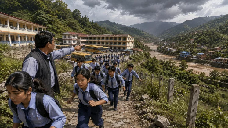 Kisah Kepala Sekolah Evakuasi 900 Siswa Sesaat sebelum Banjir Besar Nepal Datang