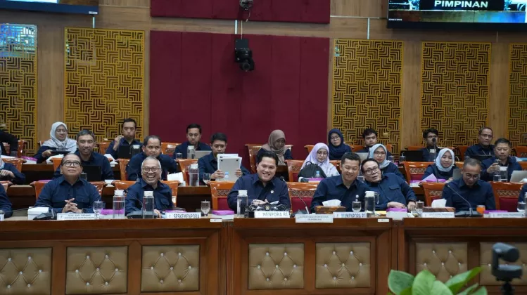 Bahas Anggaran dan Arah Kebijakan, Menpora Erick Raker dengan Komisi X DPR RI