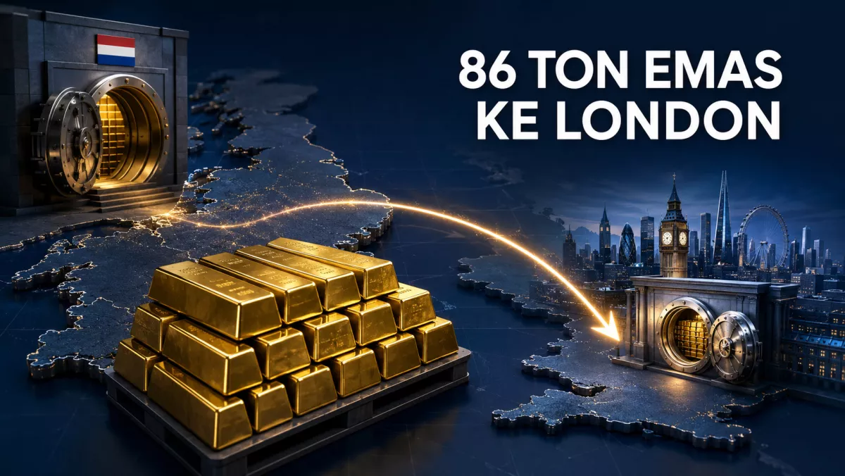 Siaga Krisis, Belanda Relokasi 86 Ton Emas ke London