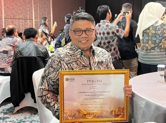 Dinas ESDM Banten Raih Juara 2 Penghematan Energi Gedung Pemerintah pada Apresiasi EBTKE 2026
