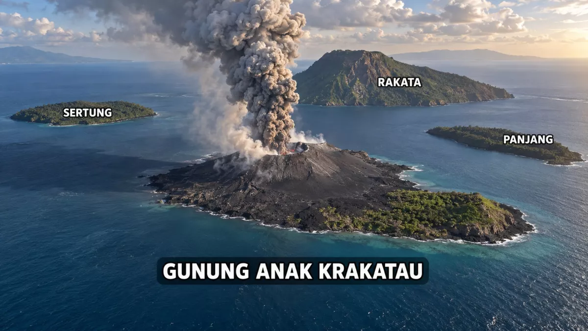 Asal-usul Gunung Anak Krakatau dan Proses Terbentuknya