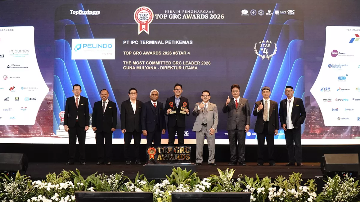 Sukses Integrasikan GRC dan Operasional Pelabuhan, IPC TPK Raih Dua Penghargaan TOP GRC Awards 2026
