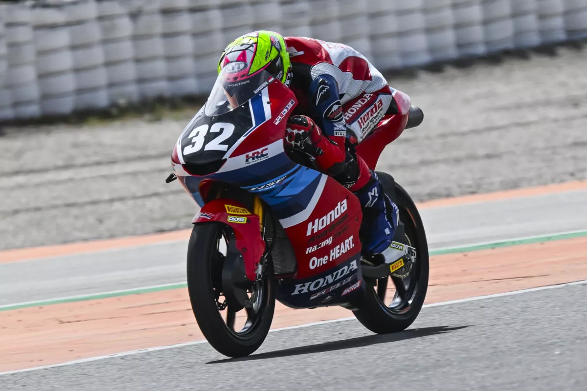 Terkencang di FP, Ramadhipa Tembus Enam Besar Moto3 Junior di Valencia