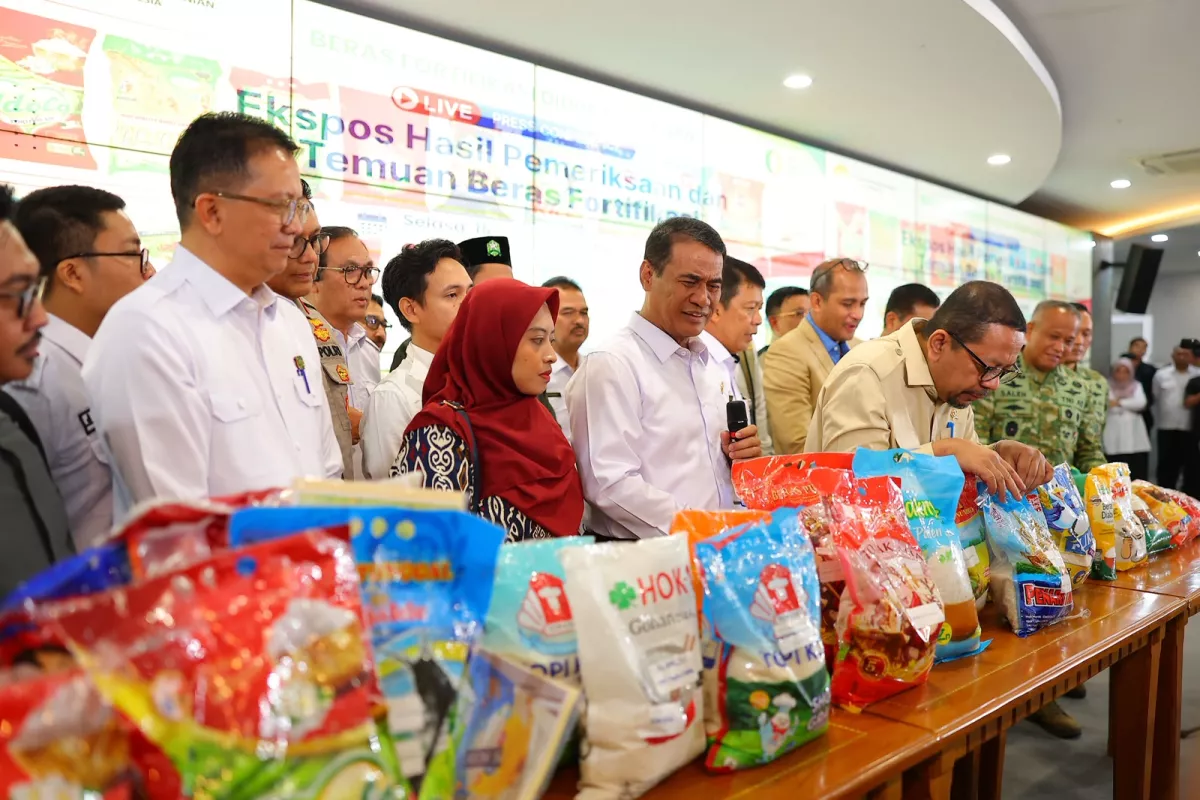 Mentan Amran: Pelaku Beras Fortifikasi Palsu Akan Menyusul 102 Tersangka Mafia Pangan