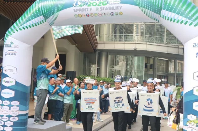Manfaatkan Material Daur Ulang, Asuransi Jasindo Sampaikan Pesan Literasi Risiko di AAUI Cup 2026