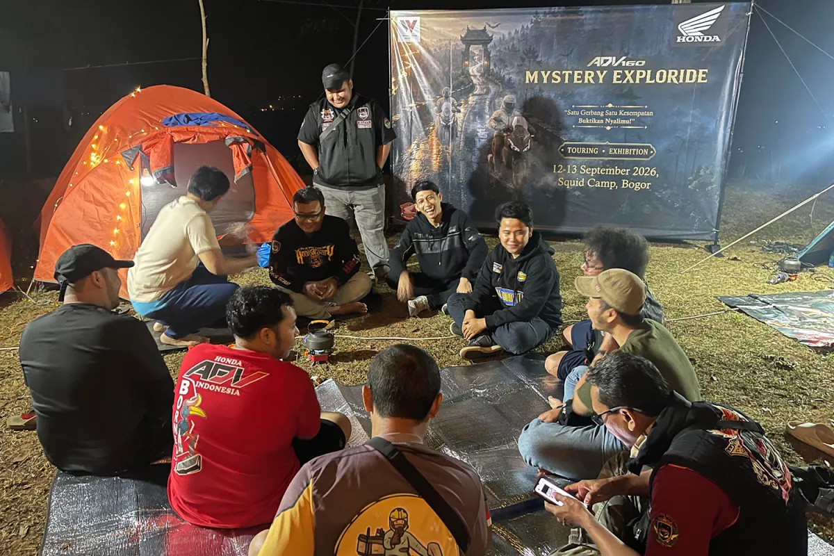 Honda ADV160 Jelajah Dua Alam, Eksplorasi Alam dan Uji Nyali Bersama Komunitas