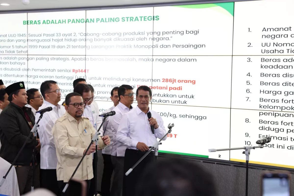 Mentan Amran Tegaskan Ada Mafia Bermain di Balik Kelangkaan Beras Premium di Ritel