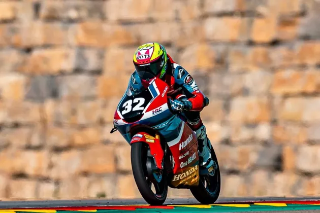 Kiandra Ramadhipa Gagal Naik Podium di Race 2 Moto3 Junior Aragon