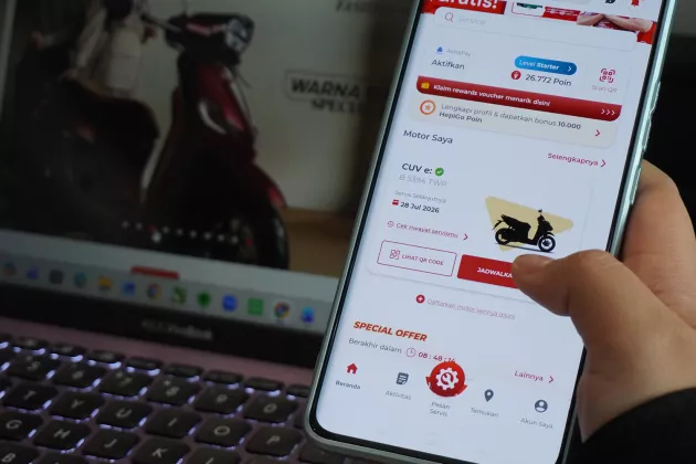 Weekend Tetap untuk Keluarga, Servis Motor Honda Bisa Booking Lebih Dulu Lewat Wanda